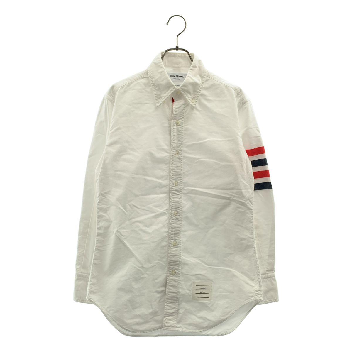 THOM BROWNE / トムブラウン | 4BAR オックスフォードシャツ | 1 | ホワイト | メンズ