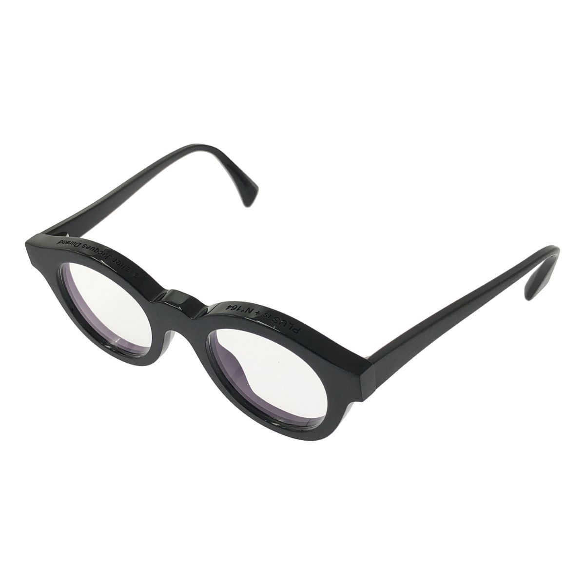 【美品】 Jacques Durand / ジャックデュラン | Plus is + 164 メガネ アイウェア | マッドブラック