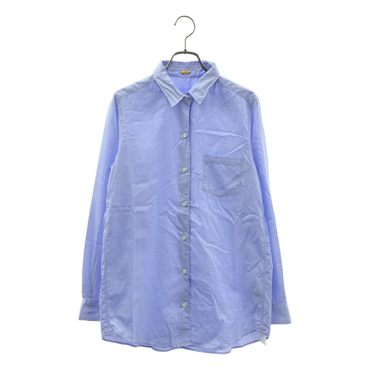 MUSE de Deuxieme Classe / ミューズドゥーズィーエムクラス | 2024SS | ワイヤーウォッシュシャツ ブラウス | F | ブルー | レディース