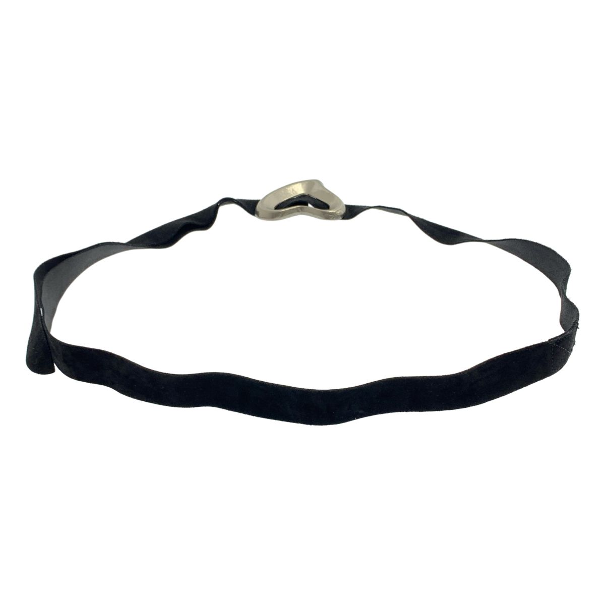SEA / シー | BIG HEART SUEDE BELT ハート レザーベルト | ブラック