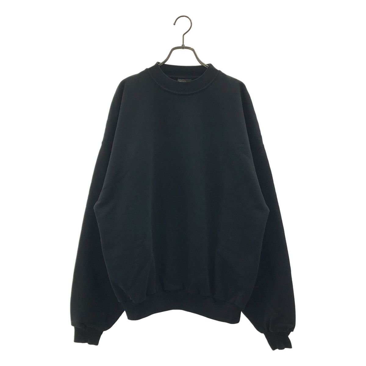 BALENCIAGA / バレンシアガ | 2023SS | ケアラベル バックプリントクルーネックスウェット | S | ブラック | メンズ
