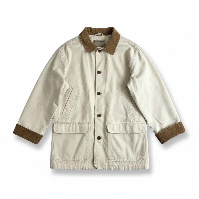 エルエルビーン L.L.Bean ジャケット ハンティングジャケット コーデュロイ ボタン ベージュ Lサイズ 997064