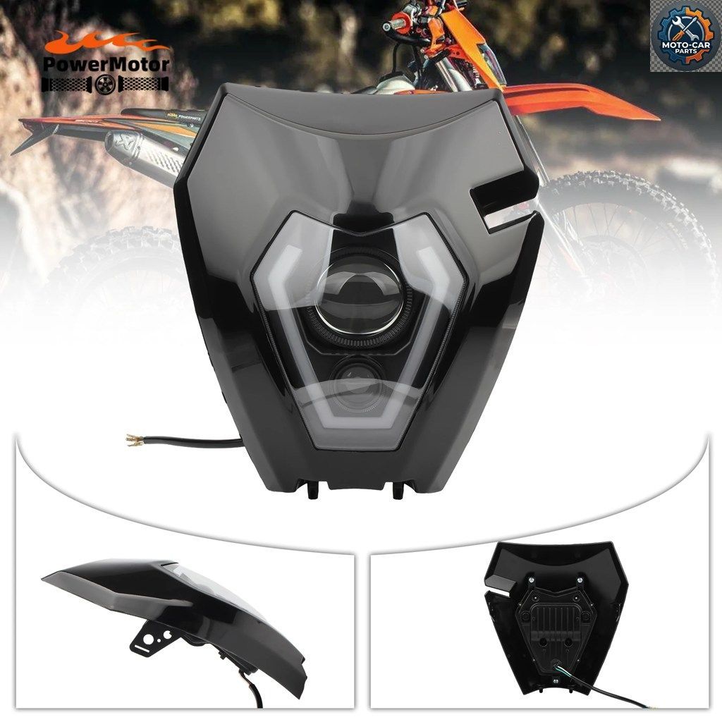 モーターサイクルヘッドランプフェアリング KTM EXC 250 300 450 2008-2013 EXC - F150 300 350 2013-2022 ヘッドライトプレート エンデュ