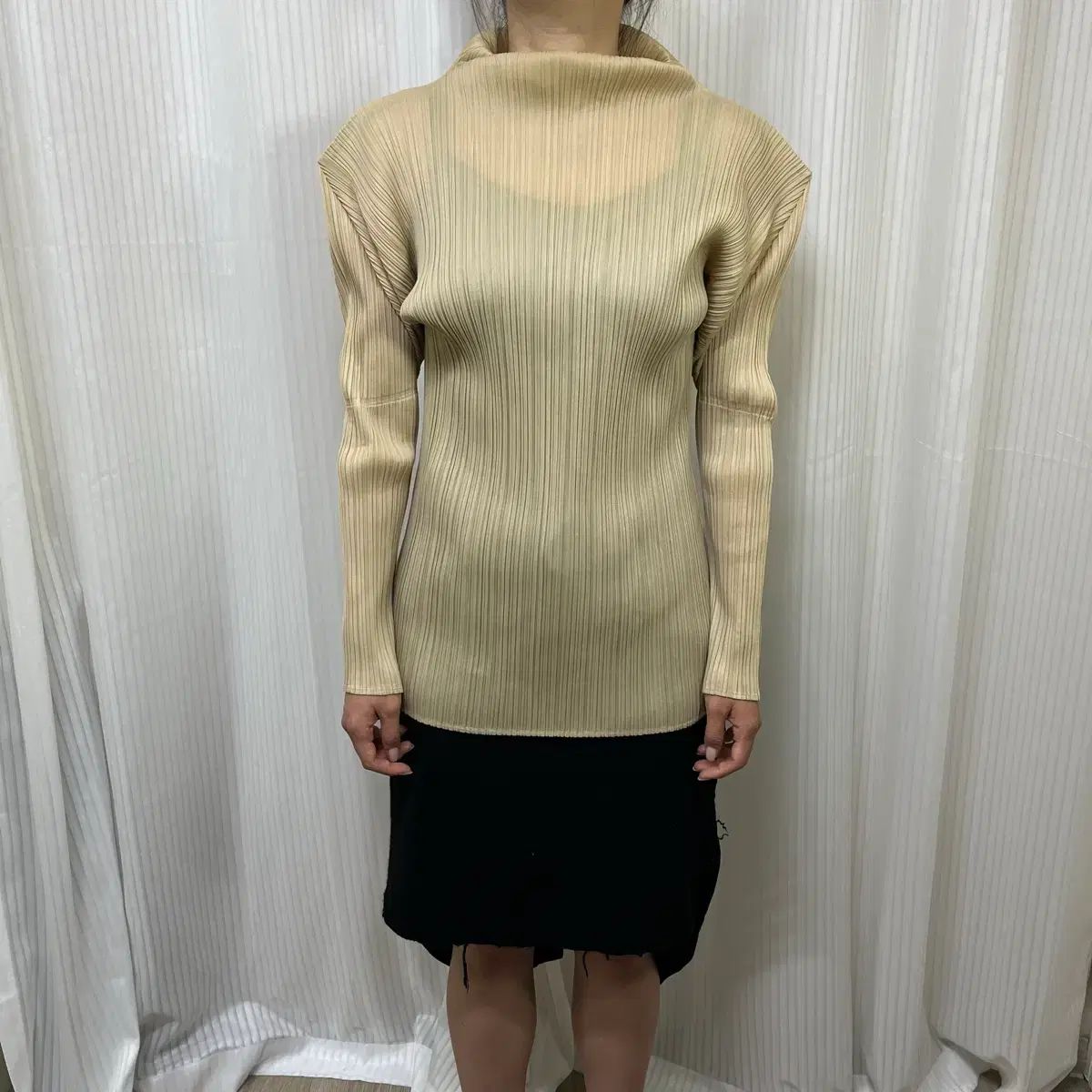 ISSEY MIYAKE イッセイミヤケ プリーツプリーズ PLEATS PLEASE モクネック モックネック ロングスリーブ Long 23,608円