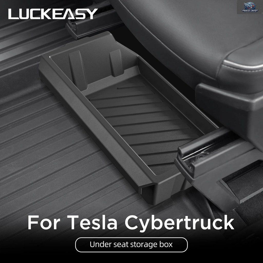 テスラ サイバートラック シート下収納ボックス 車用引き出し式オーガナイザー フロントシート下部ボックスケース 2024-2025