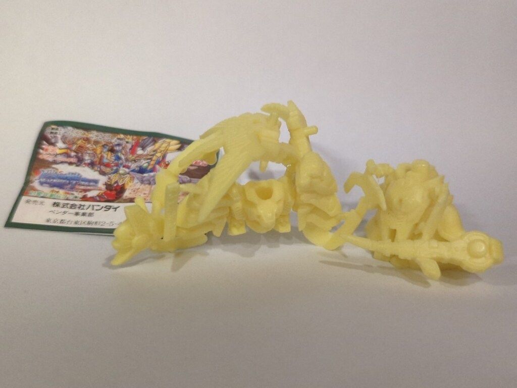 ガン消し　黄色　重将ギガトールギス　未切り品 SDガンダム 外伝 超絶巨大変身 重将ギガトールギス ガン消し 未切り