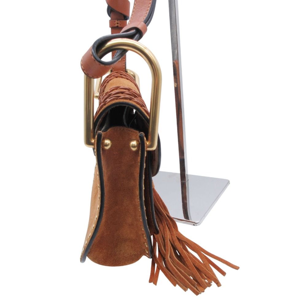 0011 美品 クロエ　Chloé　ショルダーバッグ　レザー　斜め掛け　キャメル Chloe クロエ ショルダーバッグ レディース 【中古】 - メルカリ