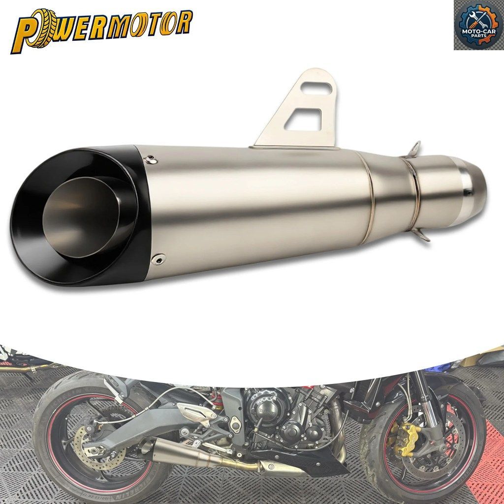 51mm オートバイ用エキゾーストマフラー（DBキラー付き）ホンダ R3 R25 MT07 MT09 MT03 ダートピットバイク改造用