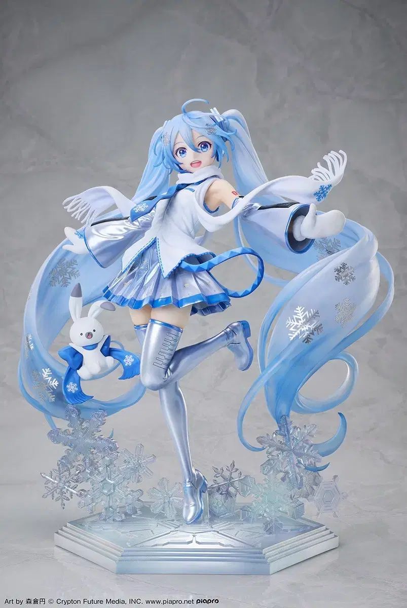 デザイン 九井 10周年 スカイトウン 雪ミク 1/7 スケール フィギュア