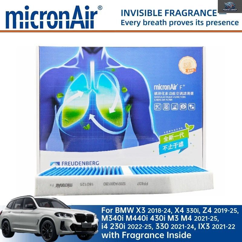 BMW X3 2018-24 X4 330I Z4 2019-25 M340I M440I 430I M3 M4 2021-25 I4 230I 2022-25 330 2021-24 IX3 2021- マイクロネアフィルター