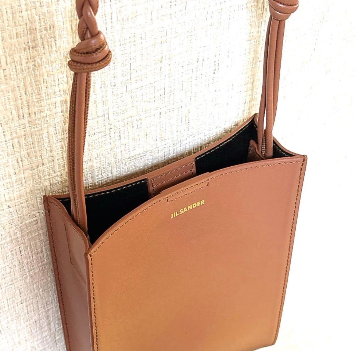 レディース 【美品】ジルサンダー TANGLE ショルダーバッグ ブラウン