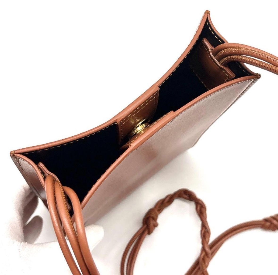 極美品】JILSANDER ジルサンダー タングルスモール ブラウン 茶 レザー 