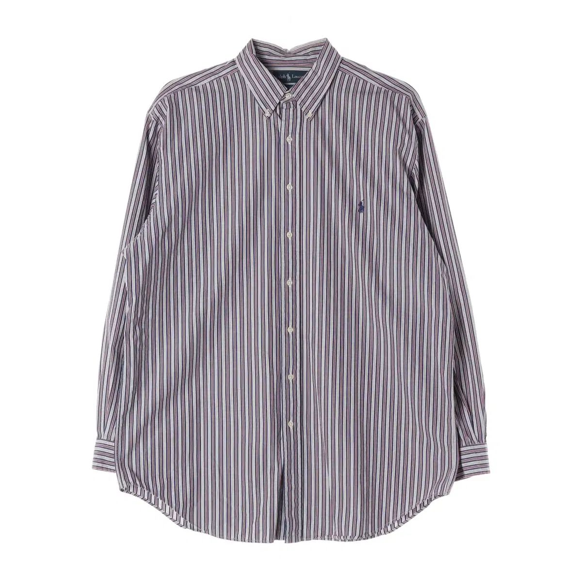 ポロ ラルフ ローレン ストライプ シャツ ブルー XL