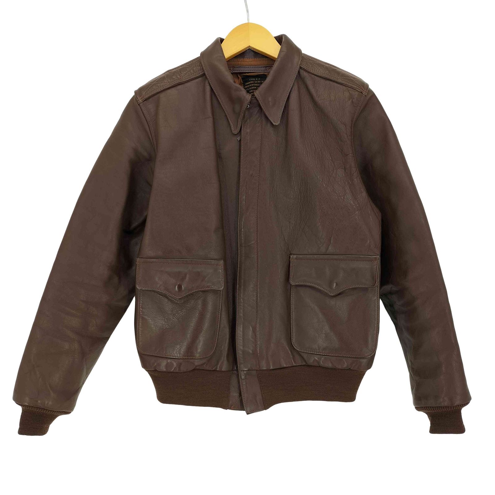 ユーエスエアーフォース U.S. AIR FORCE USA製 J.A.DUBOW MFG CO 米陸軍航空隊 USAAF A-2 フライトジャケット メンズ US：40