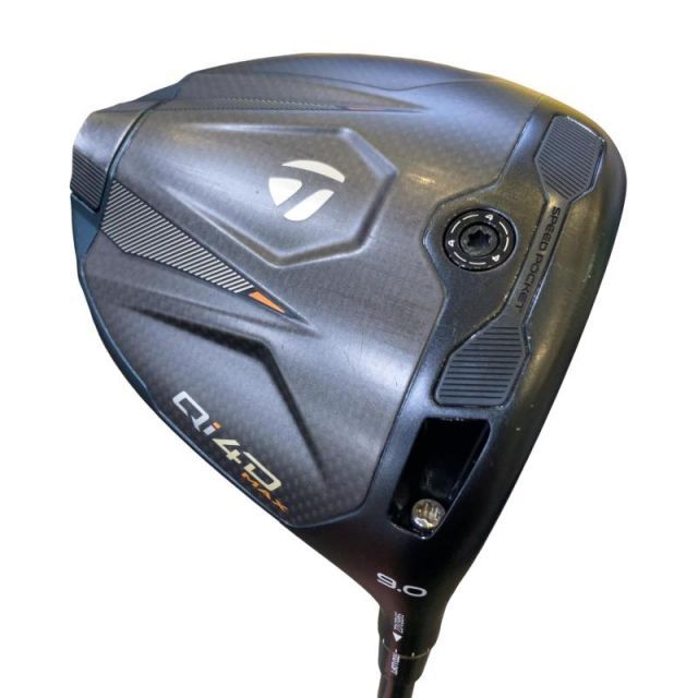 【中古】 テーラーメイド Qi4D MAX 9° ドライバー DR 純正特注シャフト (フレックスS) メンズ 男性用 右利き 右用 Cランク ゴルフクラブ