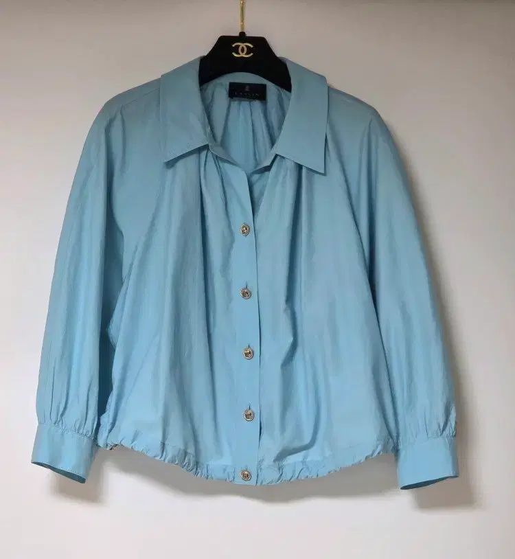 ランバンコレクション LANVIN 24 シルク ブレンド ピンタック シャーリング シャツ (66)