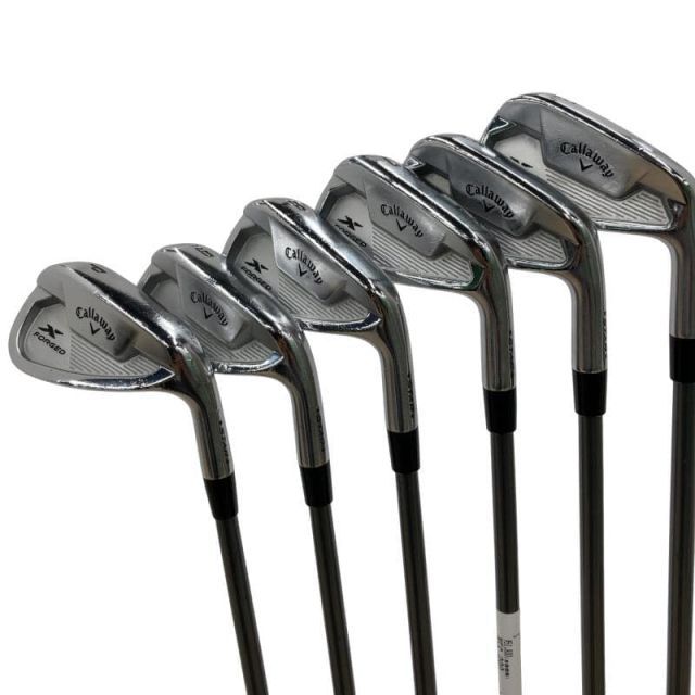 【中古】 キャロウェイ X FORGED STAR(2021) 6S アイアンセット IR Fujikura MC 80 for CW (フレックスS) メンズ 男性用 右利き 右用 Dランク ゴルフクラブ