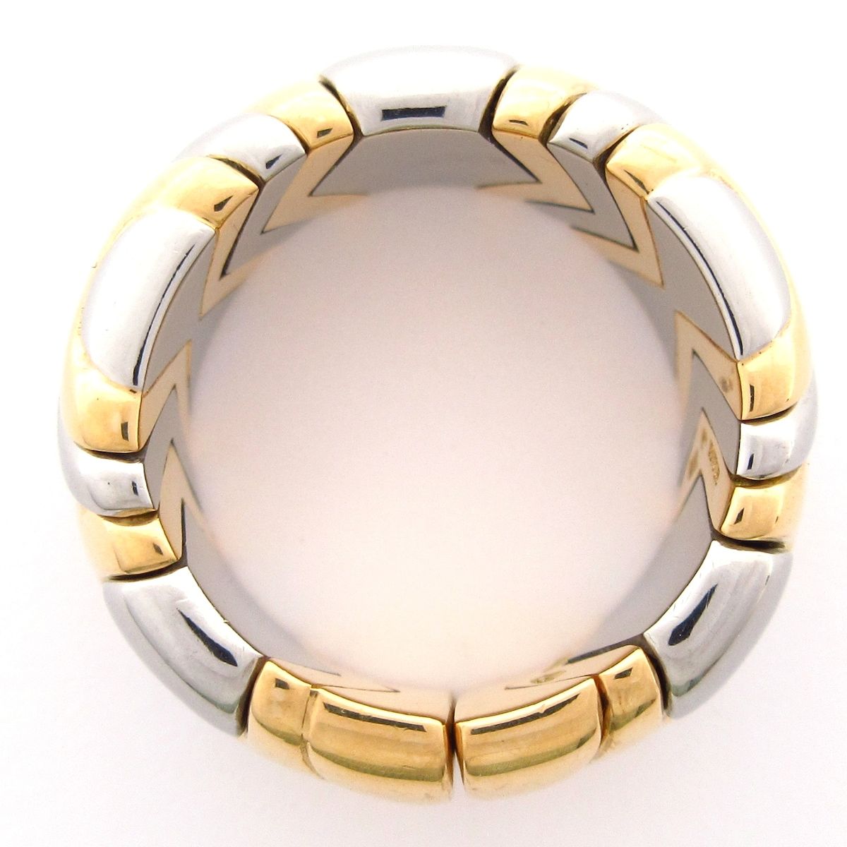 BVLGARI(ブルガリ) リング美品 アルベアーレ K18YG×K18WG - メルカリ