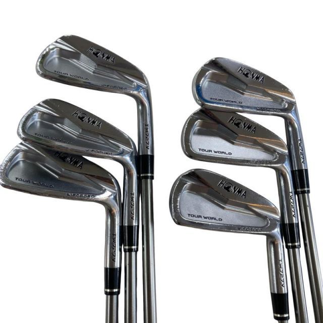 【中古】 本間ゴルフ TOUR WORLD TW727V FORGED 6S アイアンセット IR VIZARD IB95 (フレックスS) メンズ 男性用 右利き 右用 Cランク ゴルフクラブ