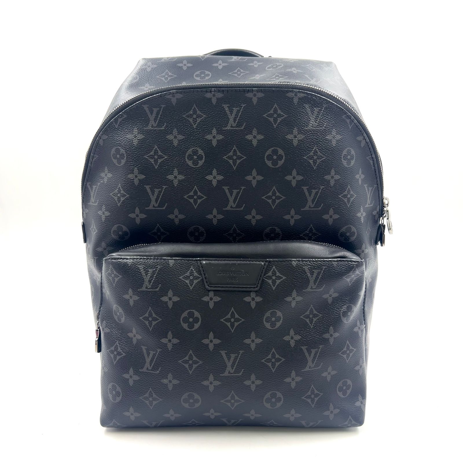 【新着】LOUIS VUITTON アポロ モノグラムエクリプス モノグラムエクリプス レザー×PVC ブラック バックパック シルバー M43186