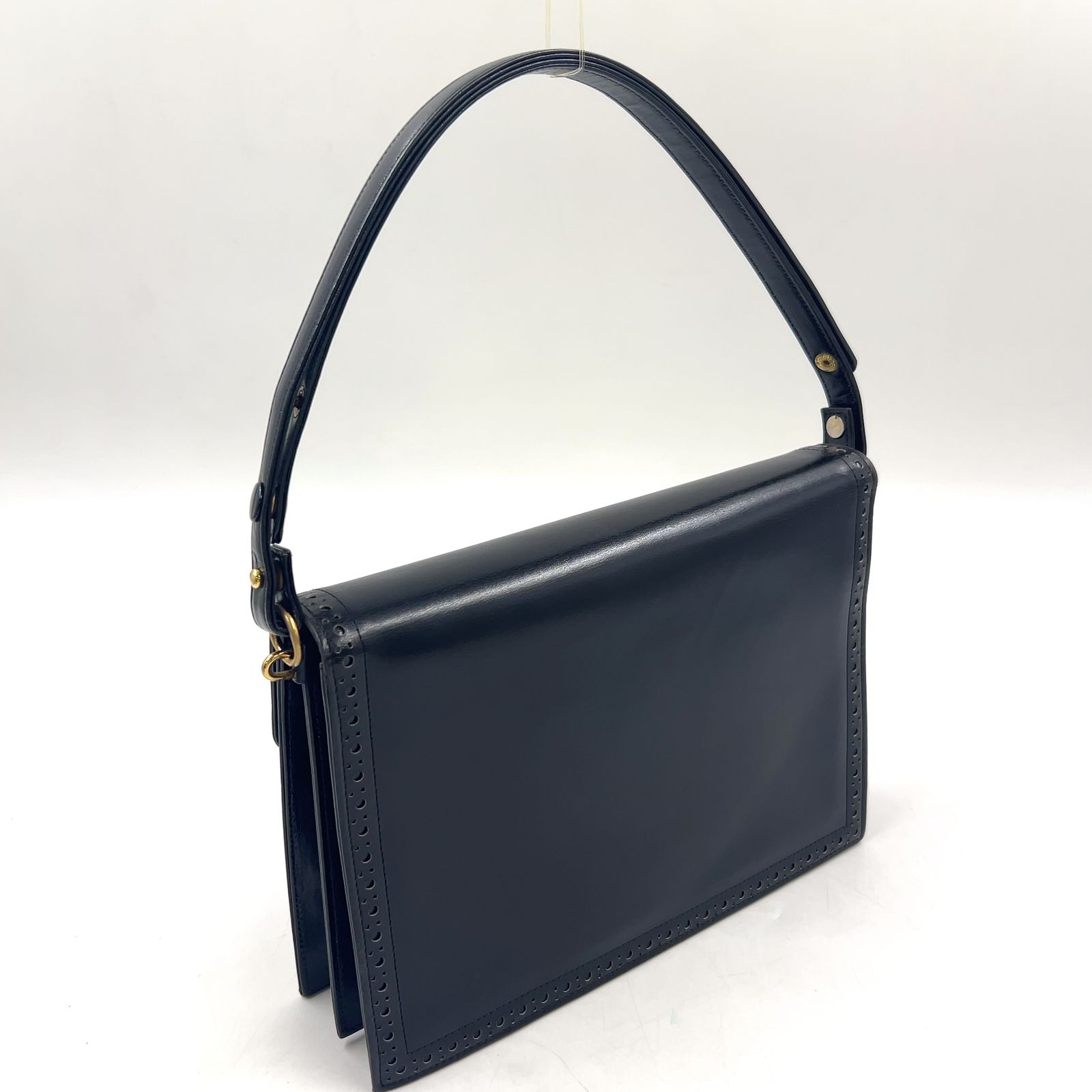 新着】YVES SAINT LAURENT ヴィンテージレザー レザー ブラック ワン