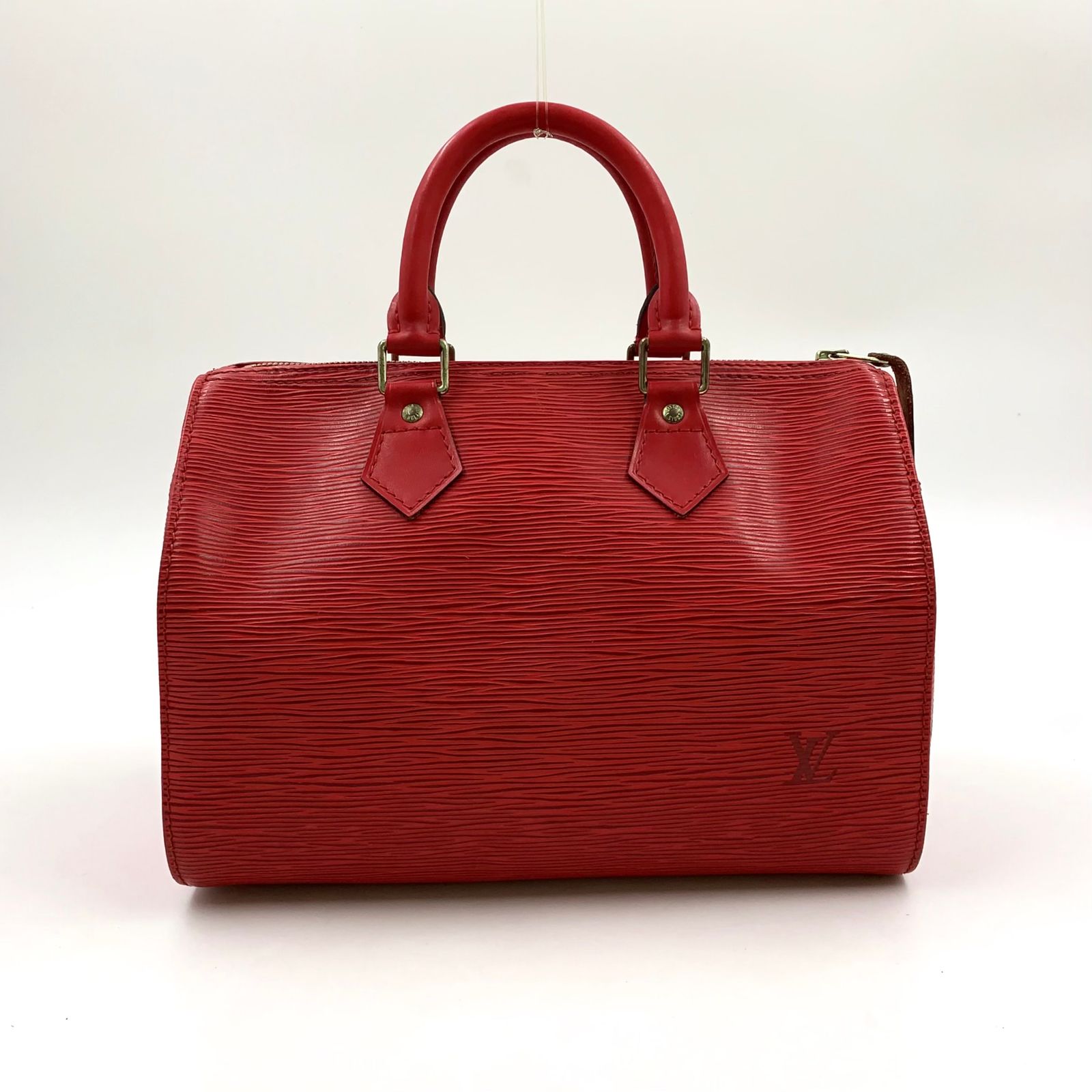 【新着】LOUIS VUITTON スピーディ25 エピ エピ カスティリアンレッド レザー レッド ハンドバッグ ゴールド M43017