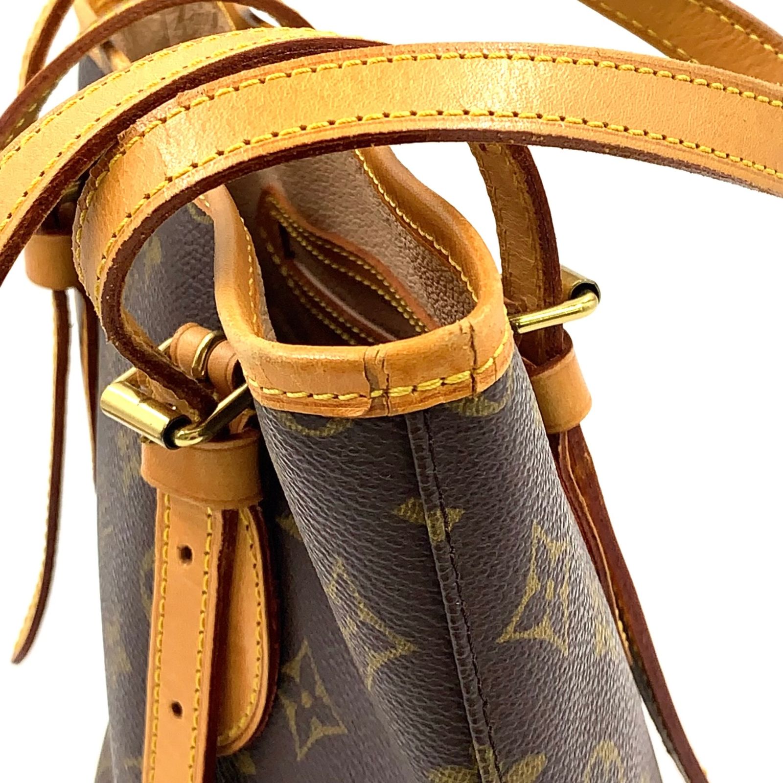 新着】LOUIS VUITTON バケットPM モノグラム モノグラム レザー×PVC 