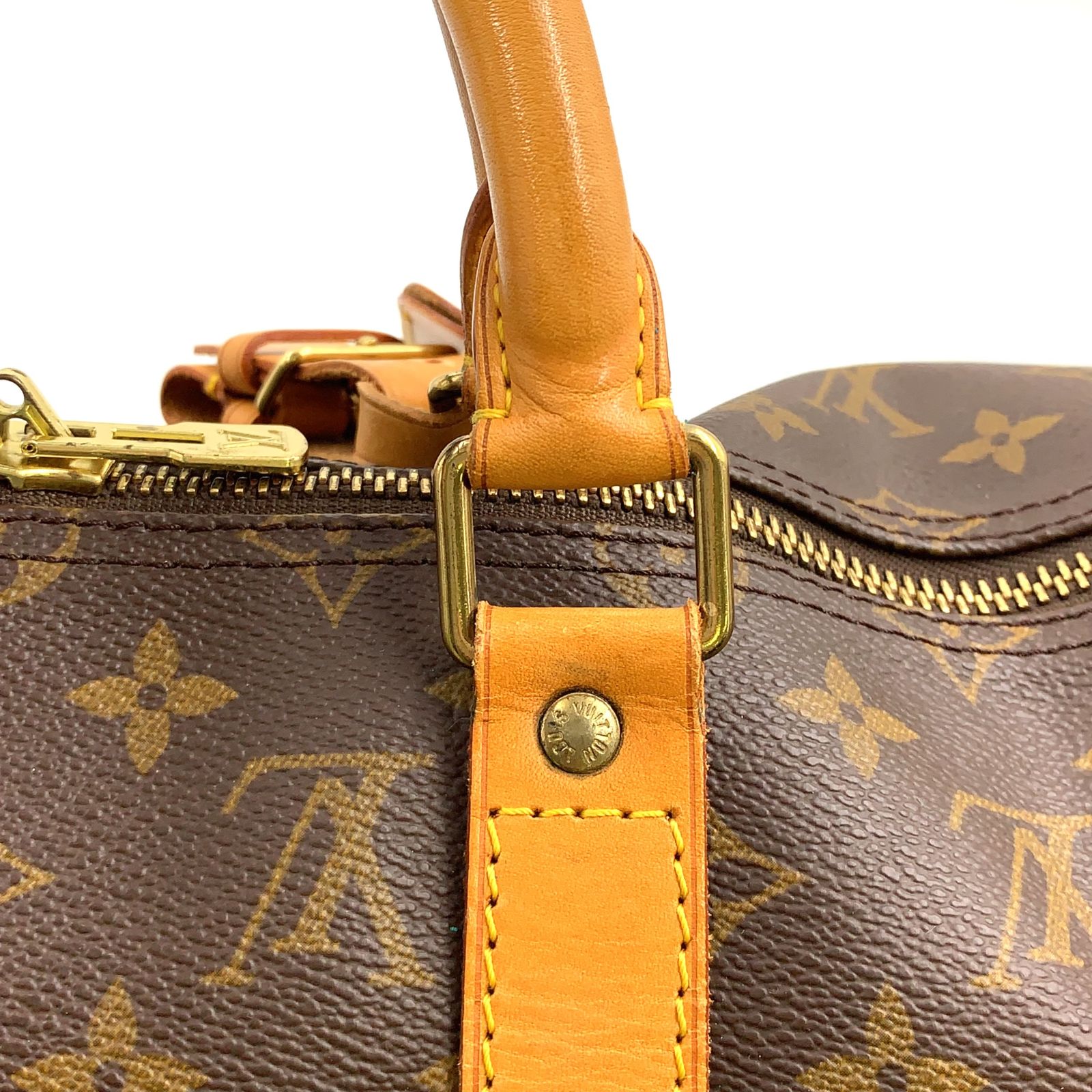 新着】LOUIS VUITTON キーポル50 モノグラム モノグラム レザー×PVC 