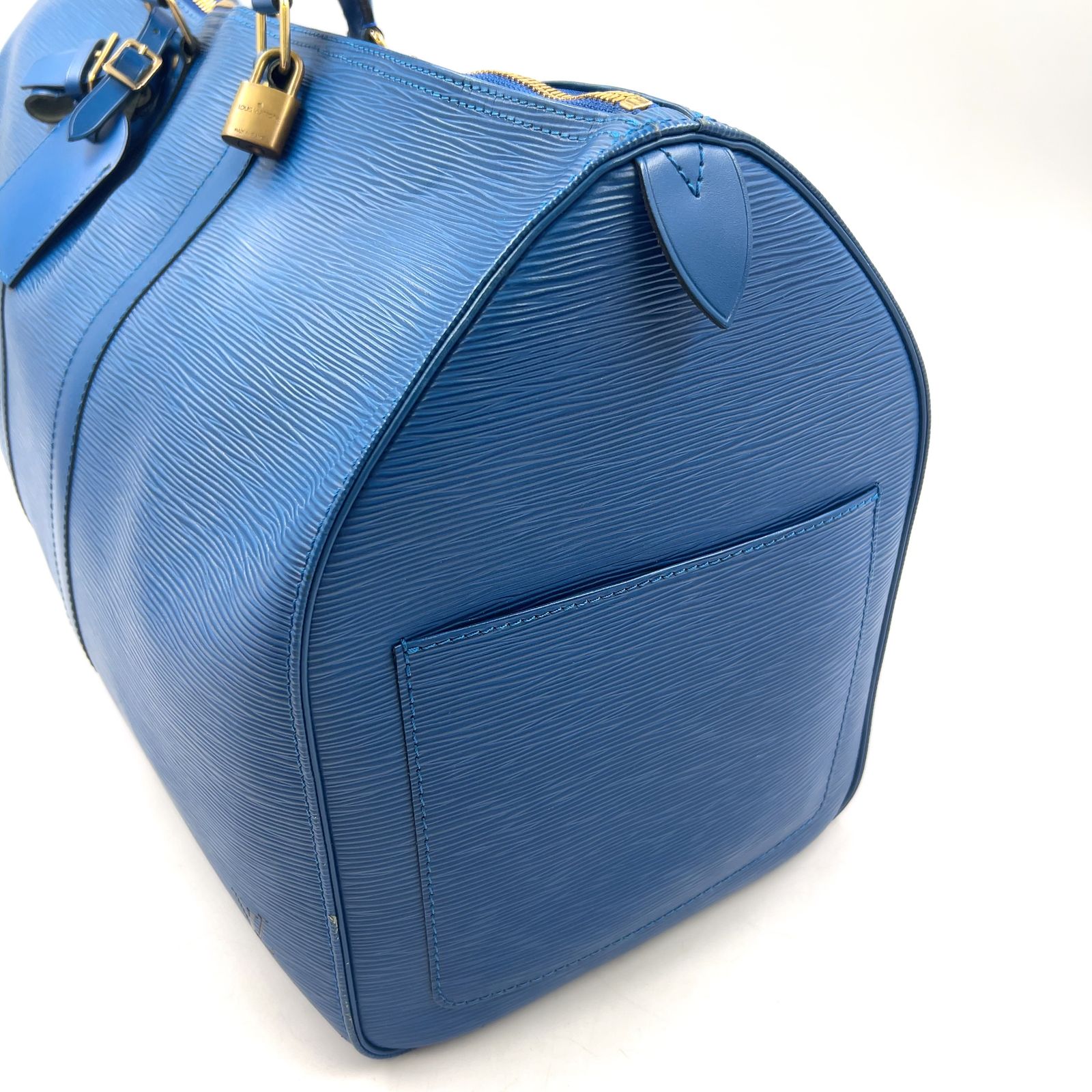 新着】LOUIS VUITTON キーポル50 エピ エピ トレドブルー レザー