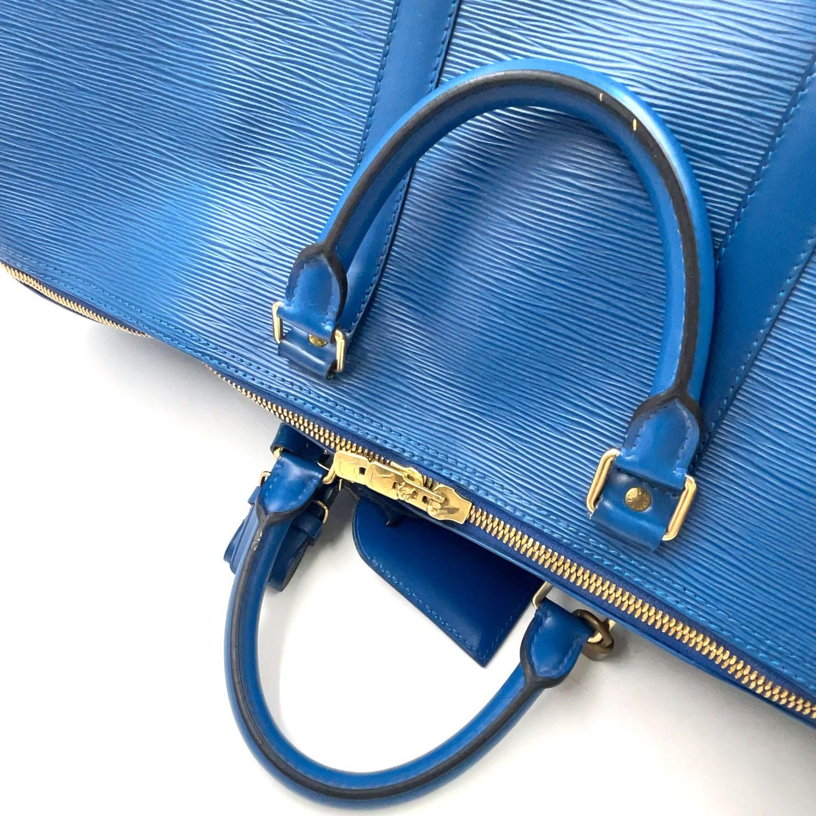 新着】LOUIS VUITTON キーポル50 エピ エピ トレドブルー レザー