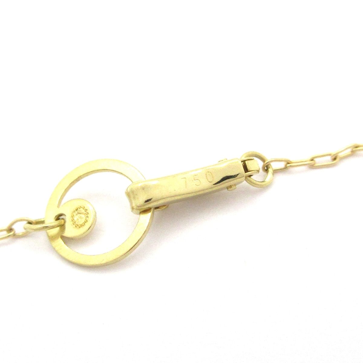 hum(ハム) ネックレス美品 - K18YG×ダイヤモンド 1Pダイヤ - メルカリ