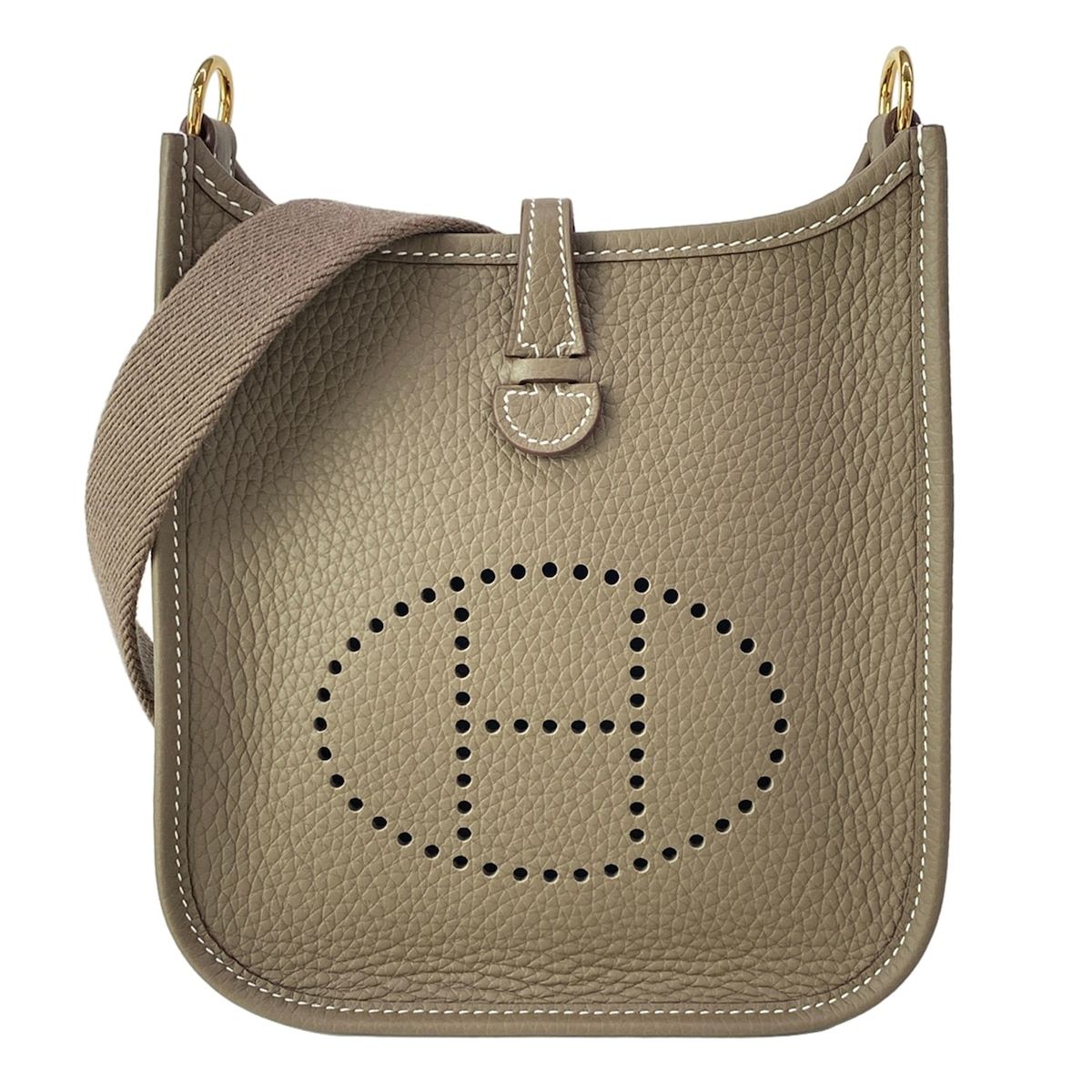 HERMES(エルメス) ショルダーバッグ新品同様 エブリンTPMアマゾン エトゥープ ゴールド金具
