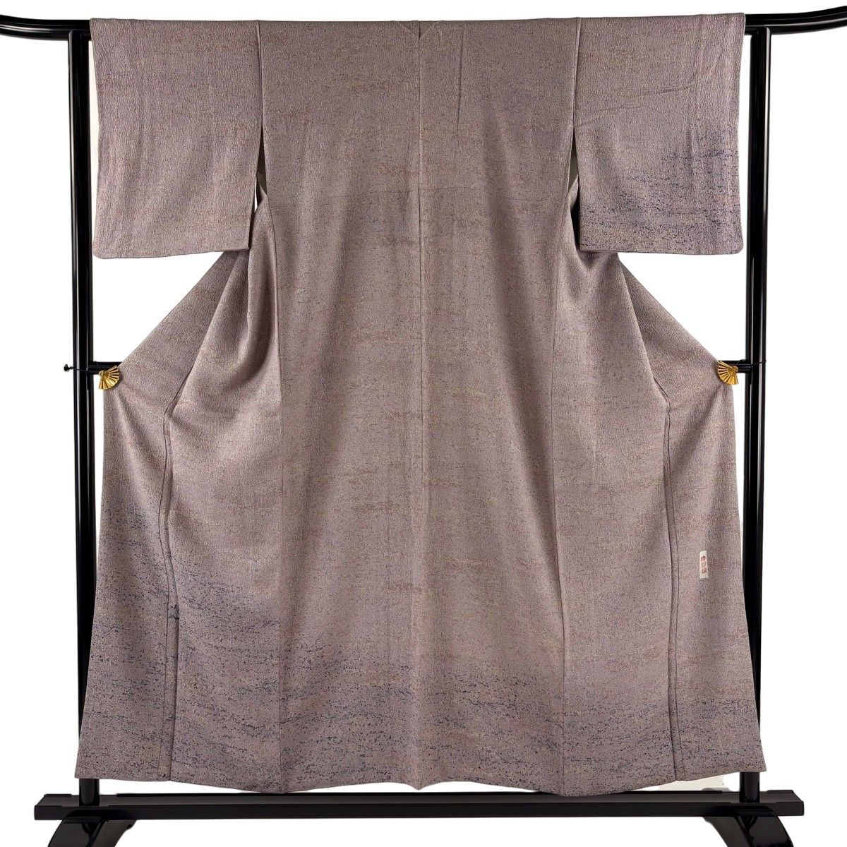 付下げ 身丈154.5cm 裄丈61.5cm S 袷 陶彩染 霞 灰紫 正絹 秀品 【中古】