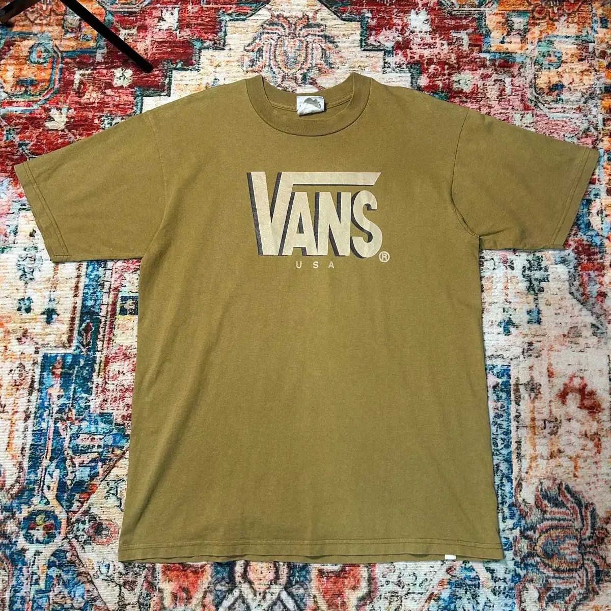 XL 90s made in usa ヴァンズ プリンティング 半袖