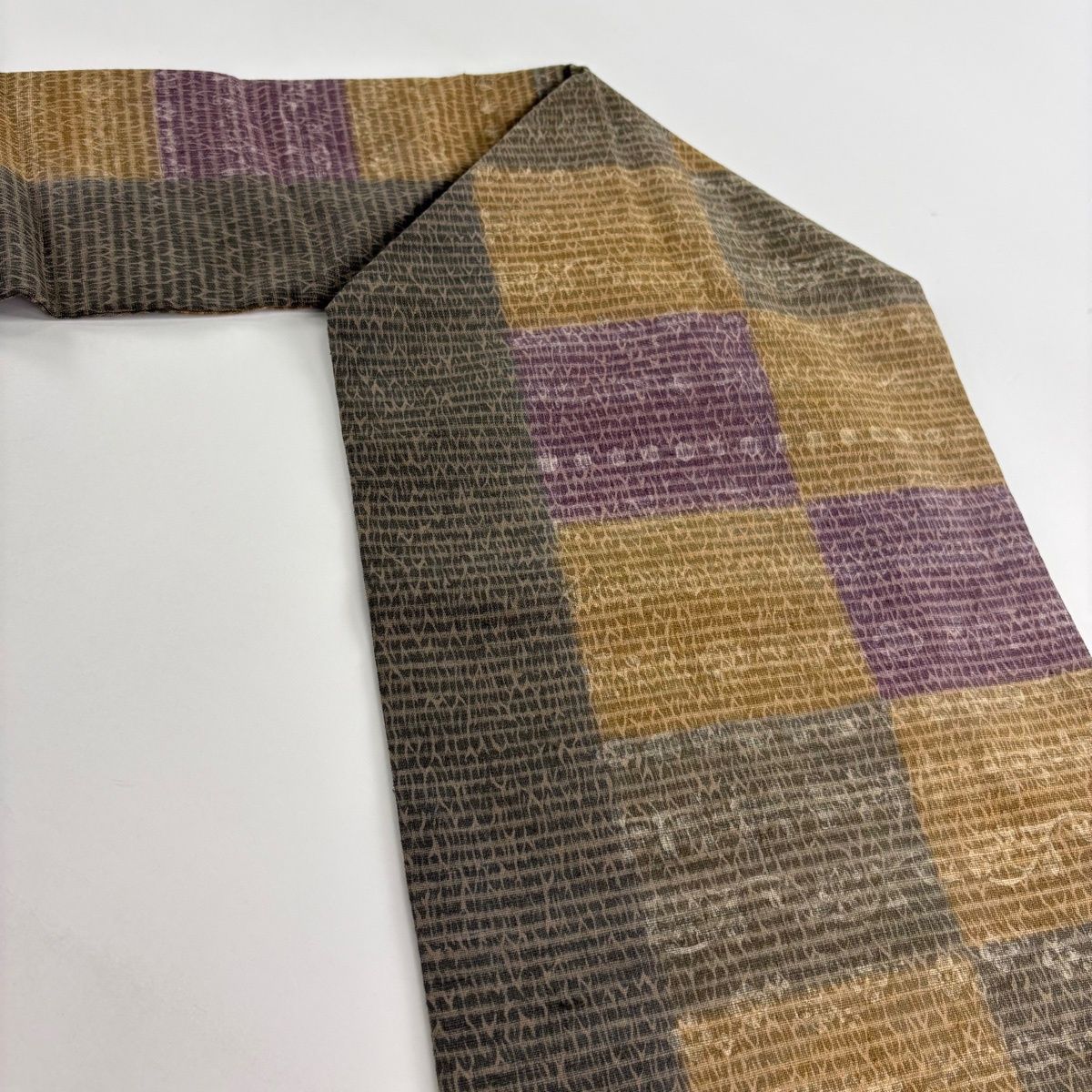 美品】 名古屋帯 秀品 幾何学 茶色 正絹 【中古】 - メルカリ