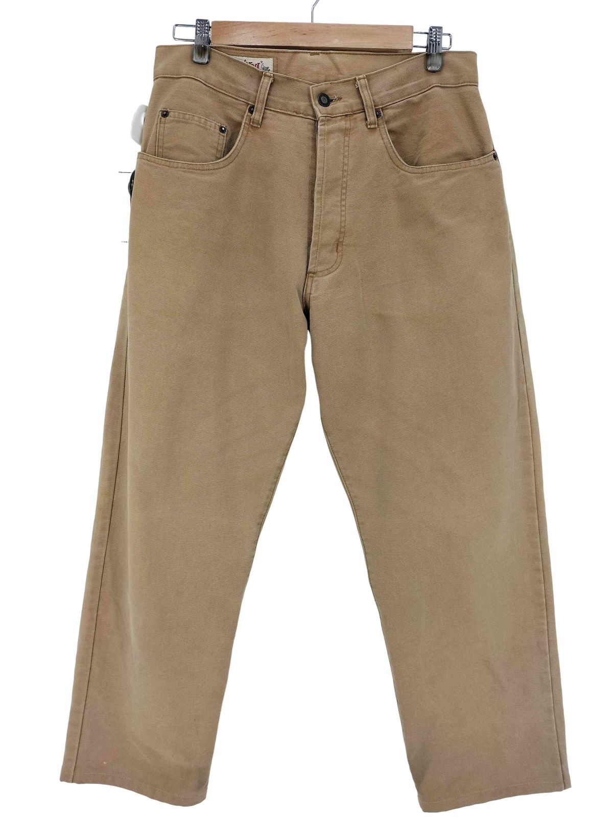 ステューシー Stussy 90s OLD BIG OL JEANS 5ポケット ダック地 ワイド テーパードパンツ メンズ US:32-33