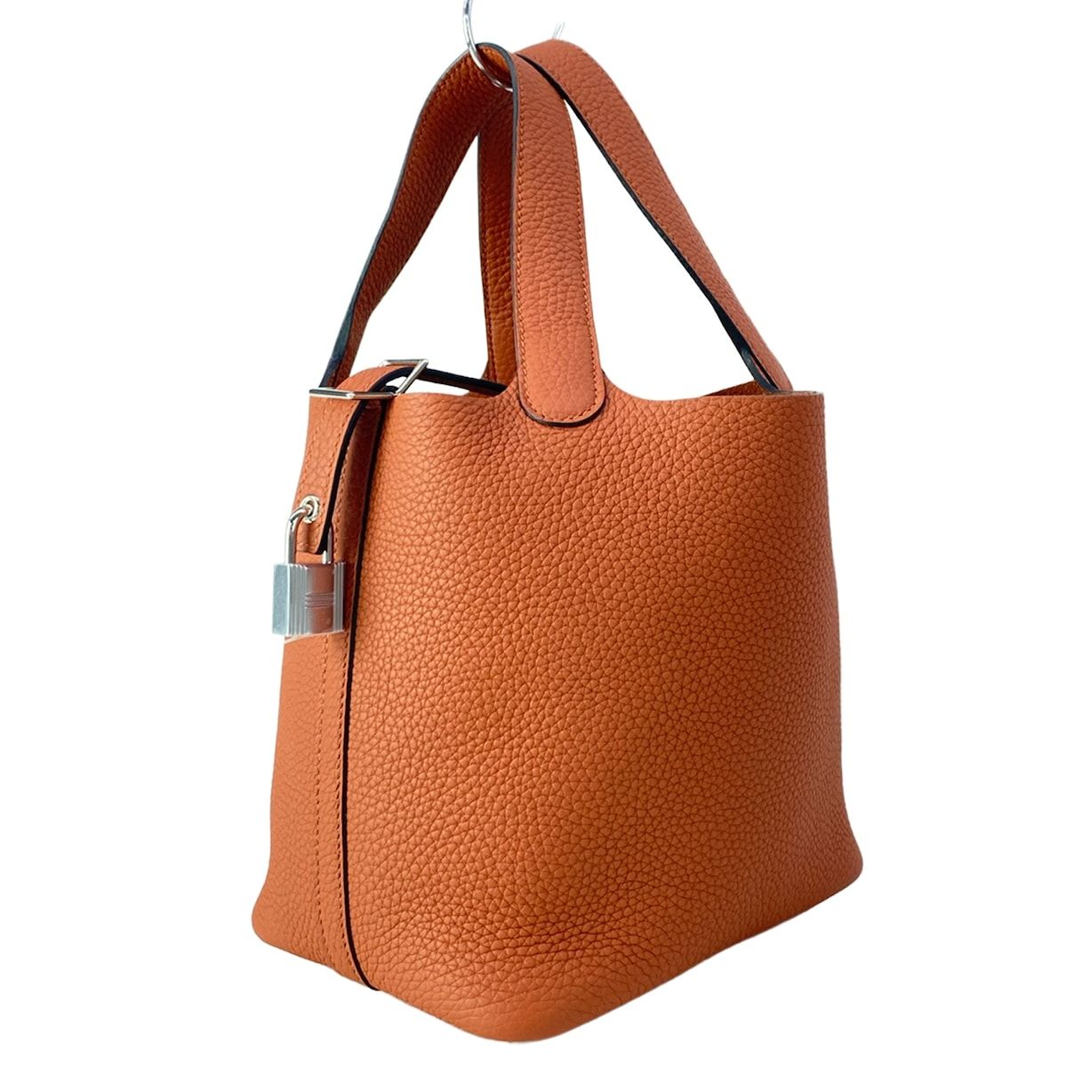 HERMES(エルメス) ハンドバッグ美品 ピコタンロックPM キュイーブル シルバー金具