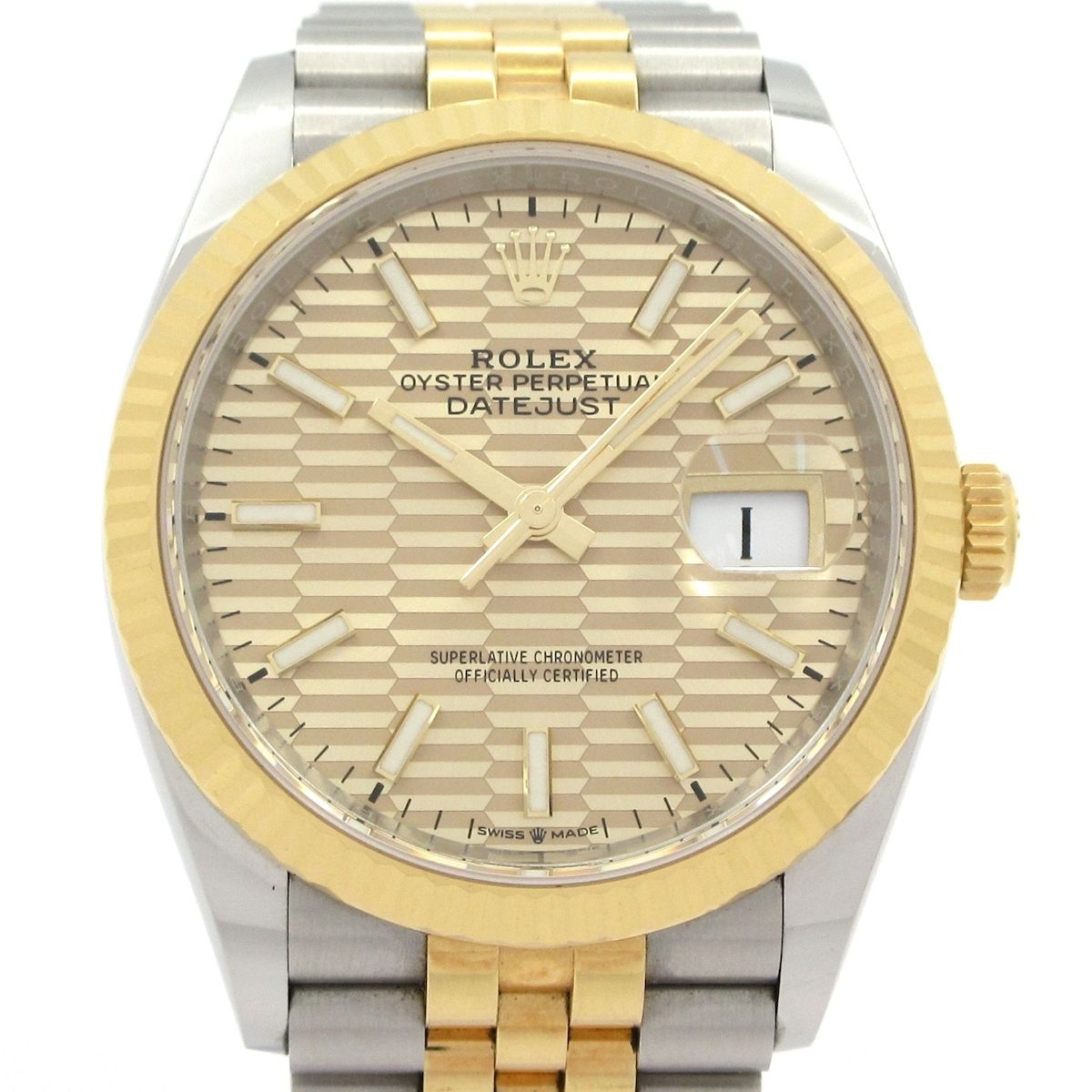 ROLEX(ロレックス) 腕時計 デイトジャスト41 126333 メンズ SS×K18YG/ジュビリーブレス/20コマ＋余り2コマ/ランダムルーレット/2022.6