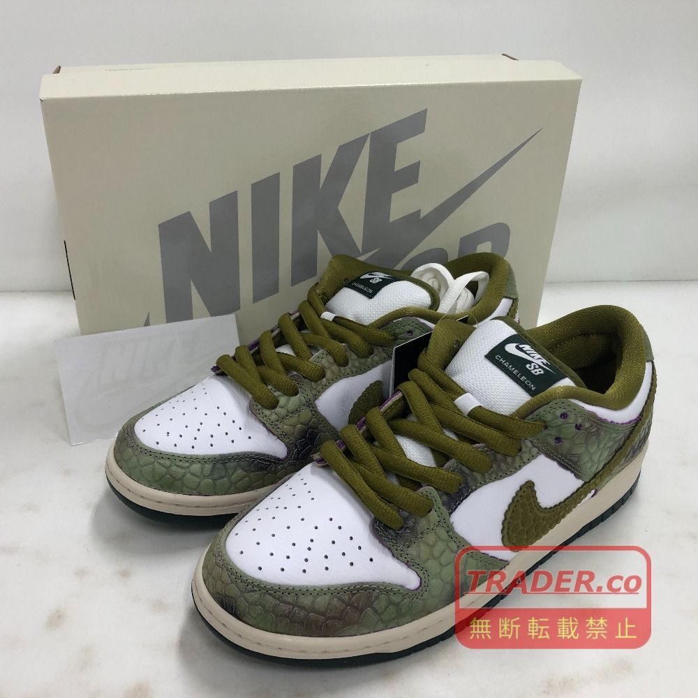 02w25232 ナイキエスビー NIKE SB × Alexis Sablone DUNK LOW PRO QS ホワイト 27.0cm ベトナム製 メンズ 箱・タグ・替え紐あり スニーカー HJ3386-300 【中古品】