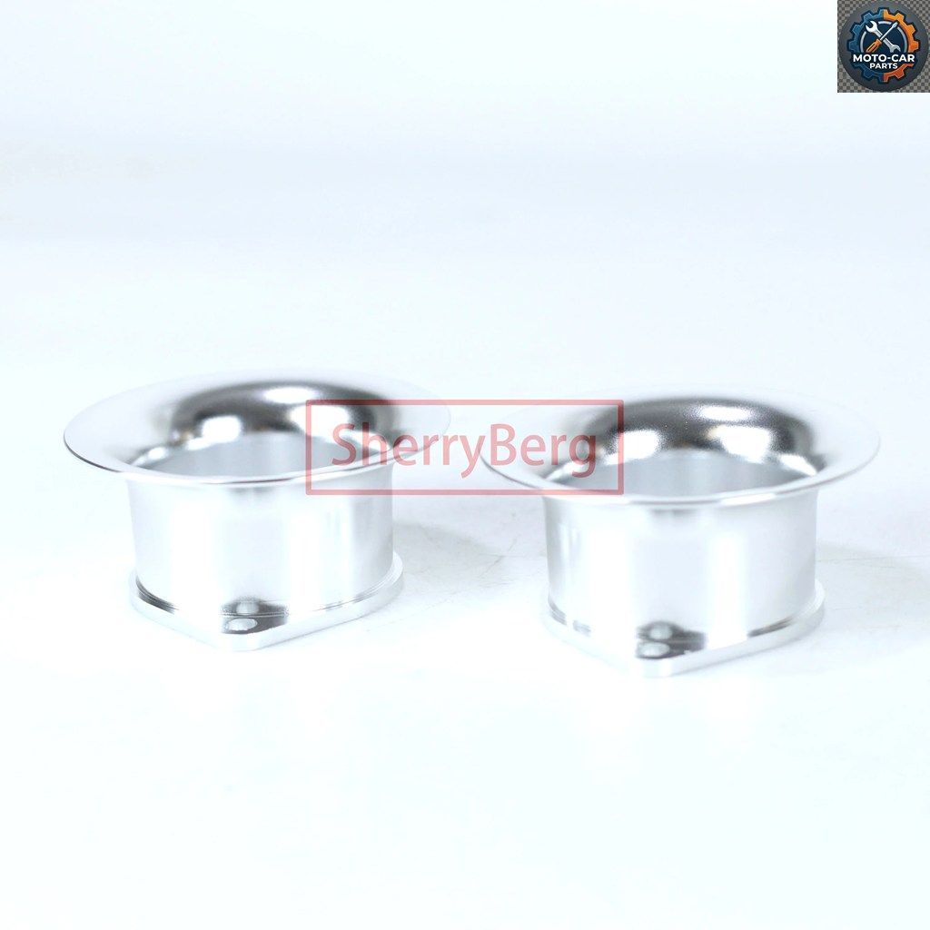 55mm DCOEスロットルボディキャブレターエアホーンスタック（ペア）ウェーバー/エンピデロルト/ソレックス/EMP