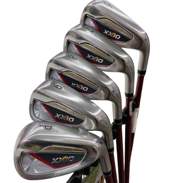 【中古】 ダンロップ XXIO(2024) 5S(レッド) アイアンセット IR XXIO MP1300(IR) レッド (フレックスSR) メンズ 男性用 右利き 右用 Cランク ゴルフクラブ