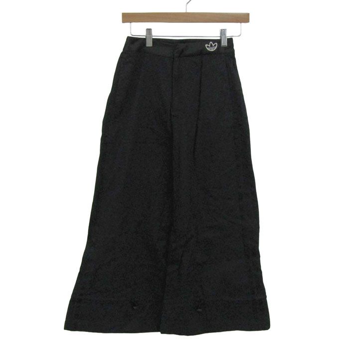 アディダスオリジナルス ワイドパンツ ボトムス ストリートウエア レディース JMサイズ ブラック adidas Originals