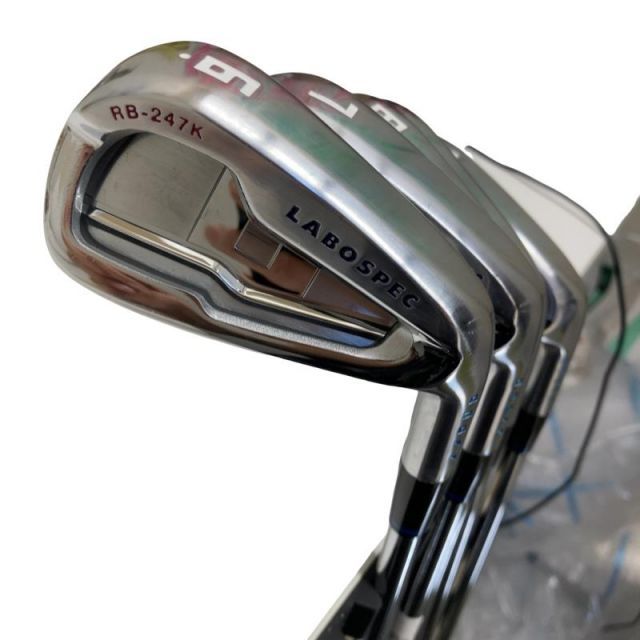 【中古】 ダイワ(グローブライド) ONOFF LABOSPEC RB-247K 5S アイアンセット IR 純正特注シャフト (フレックスS) メンズ 男性用 右利き 右用 Cランク ゴルフクラブ