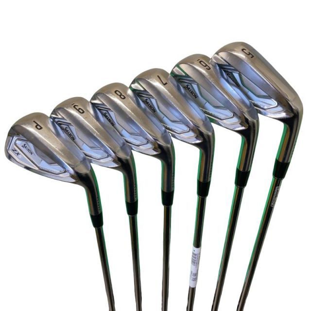 【中古】 ダンロップ SRIXON ZX5 Mk II 6S アイアンセット IR 純正特注シャフト (フレックスS) メンズ 男性用 右利き 右用 Cランク ゴルフクラブ