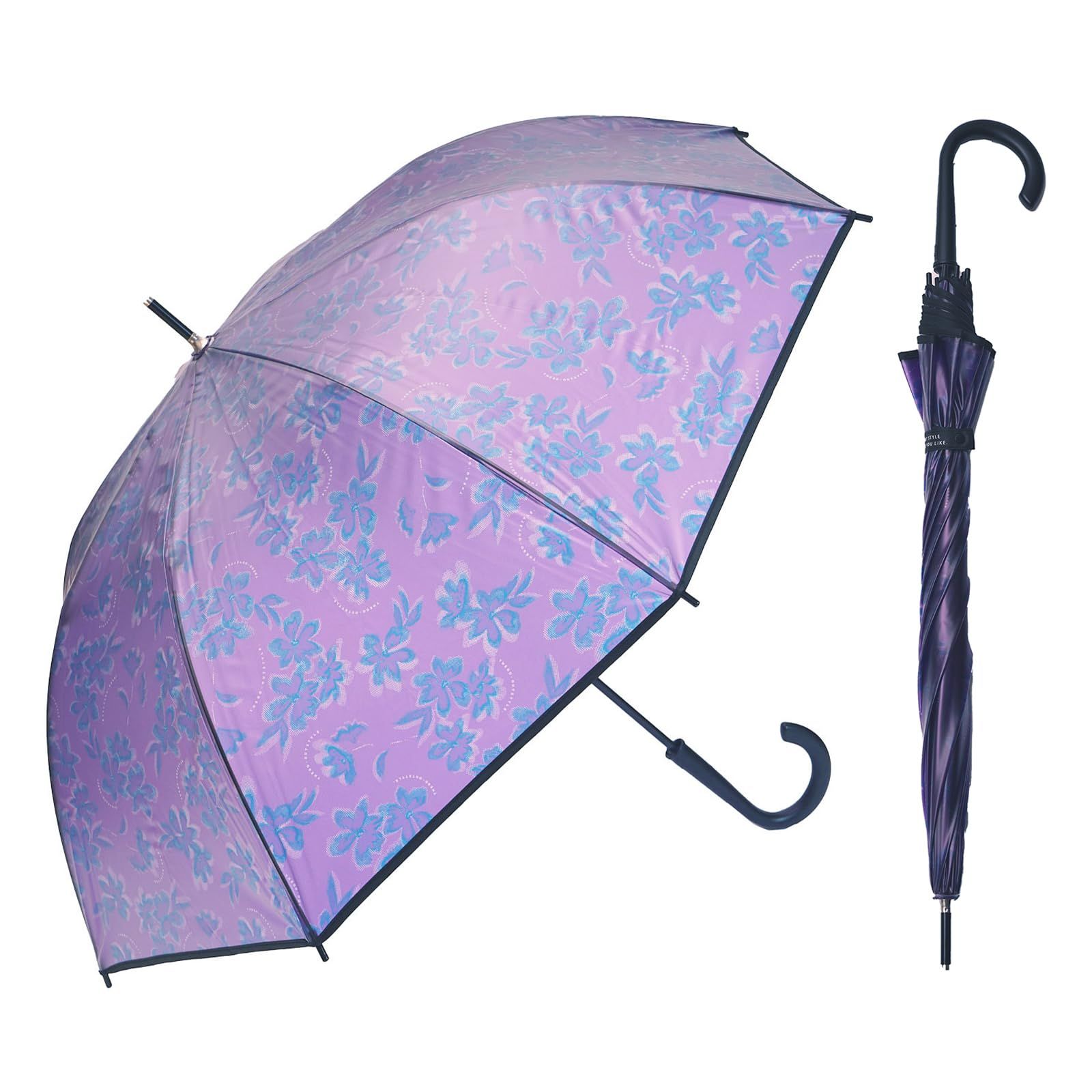 KiU キウ プラスチックアンブレラ PLASTIC UMBRELLA 雨傘 長傘 ジャンプ傘 透明 クリア 大きい 風に強い 耐風 錆びづらい 通勤 通学 おしゃれ かわいい ユニセックス メンズ レディース 男女兼用 ブルームシェード K 1d995147