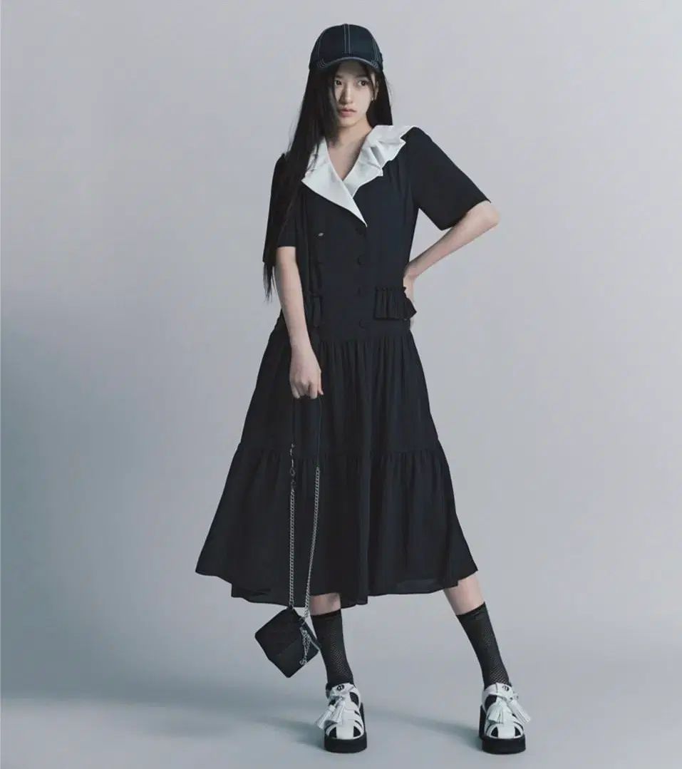 LUCKY CHOUETTE ラッキーシュエトゥ ロング丈ワンピース