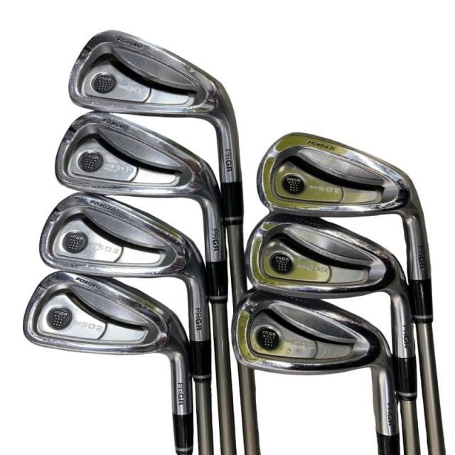 【中古】 プロギア GN 502銀 FORGED 8S アイアンセット IR Spec Steel II (フレックスS) メンズ 男性用 右利き 右用 Cランク ゴルフクラブ
