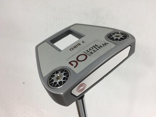 返品OK 【中古ゴルフクラブ】オデッセイ ホワイト ホット OG #7 BIRD パター STROKE LAB(ストローク ラボ)シャフト パター