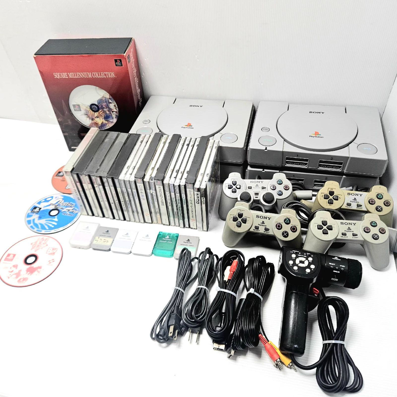 【動作品あり】PS1 RPG大量セット 幻想水滸伝II 幻想水滸伝 メタルギア EHRGEIZ 本体