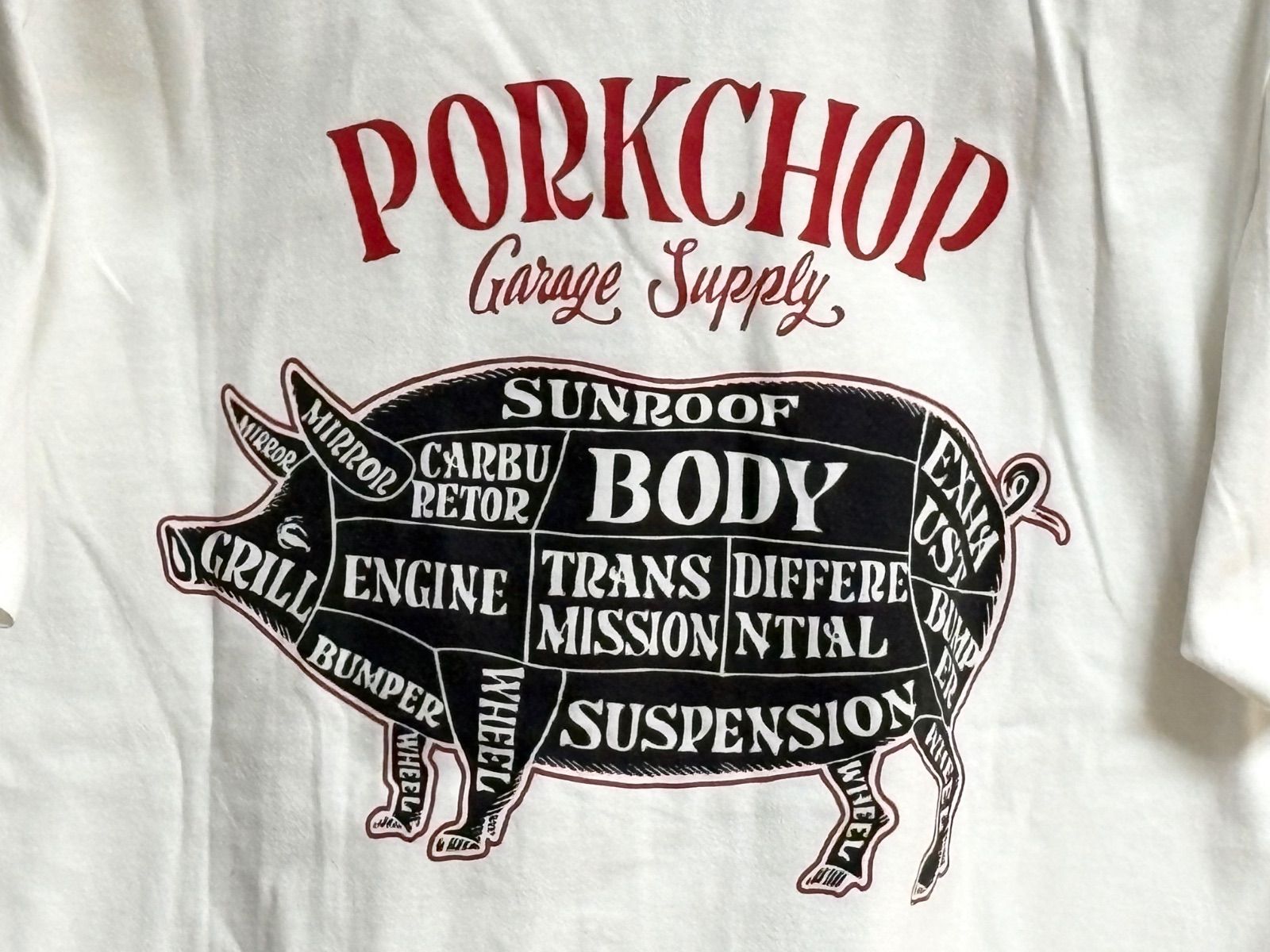 ポークチョップガレージサプライ PORKCHOP GARAGE SUPPLY PORK Tシャツ 